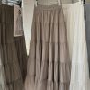 High Waist Slimming Tiered Skirt in Skirts