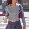 Buttons Cardigan Sweater in Cardigans