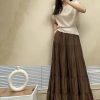 High Waist Slimming Tiered Skirt in Skirts