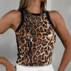 Sequin Leopard Print Top in Tank Tops & Camis