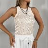 Sequin Leopard Print Top in Tank Tops & Camis