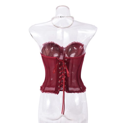 Sexy Tube Top Backless See Through Chest Top in Tank Tops & Camis