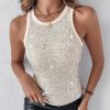 Sequin Leopard Print Top in Tank Tops & Camis