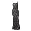 Sexy Lace Stitching Maxi Dress in Dresses