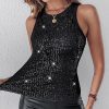 Sequin Leopard Print Top in Tank Tops & Camis