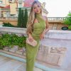 Sexy Tube Top Sleeveless Tall Street Slim Fit Long Ribbon Dress in Dresses