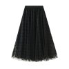 Flocking Butterfly Mesh Skirt in Skirts