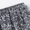 Glitter Split Straight Skirt in Skirts