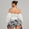 Elastic High Waist Irregular Asymmetric Skirt in Uncategorized