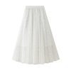 Flocking Butterfly Mesh Skirt in Skirts