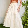 Elastic Waist Long Skirt in Skirts