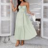 High Waist Sling Dinner Dress in Dresses