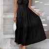 High Waist Sling Dinner Dress in Dresses