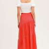 Elastic Waist Long Skirt in Skirts