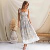 Floral Tight Waist Slim Fit Camisole Dress in Dresses