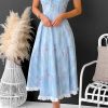 Sexy Slim Spaghetti Strap Floral Print Lace Dress in Dresses