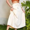 Elastic Waist Long Skirt in Skirts