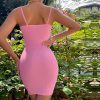 Sexy Off Shoulder Slim Fit Party Strap Dress in Dresses