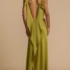 Elegant Satin Split Dress in Dresses