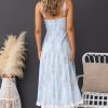 Sexy Slim Spaghetti Strap Floral Print Lace Dress in Dresses