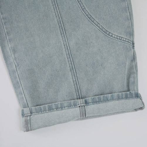 Loose Pocket Jeans Pants in Pants