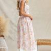 Floral Tight Waist Slim Fit Camisole Dress in Dresses
