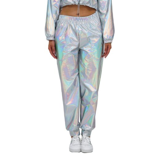 Multi Color Elastic Waist Ankle Tied Pants in Pants