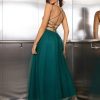 Sexy Sequin Gauze Stitching Evening Dress in Dresses