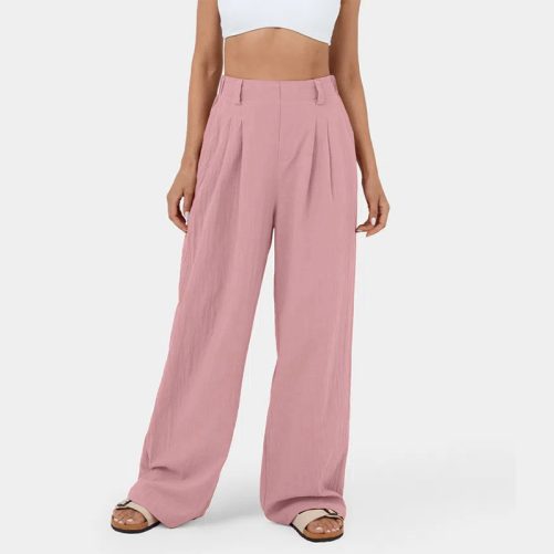 High Waist Wide Leg Loose Pants in Pants