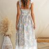 Floral Tight Waist Slim Fit Camisole Dress in Dresses