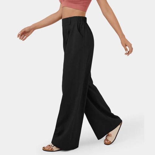 High Waist Wide Leg Loose Pants in Pants