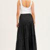 Elastic Waist Long Skirt in Skirts