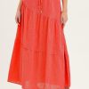Elastic Waist Long Skirt in Skirts