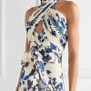 Bohemian Lace Up Lolita Large Swing Printed Dress in Dresses