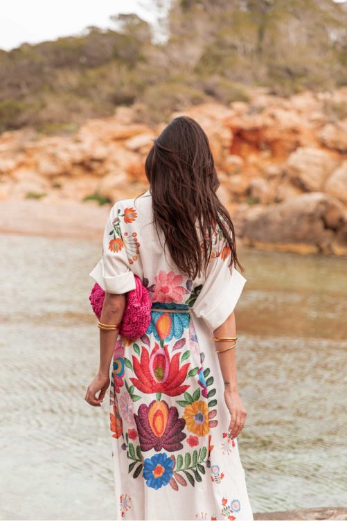 Printing Loose Beach Dress in Dresses