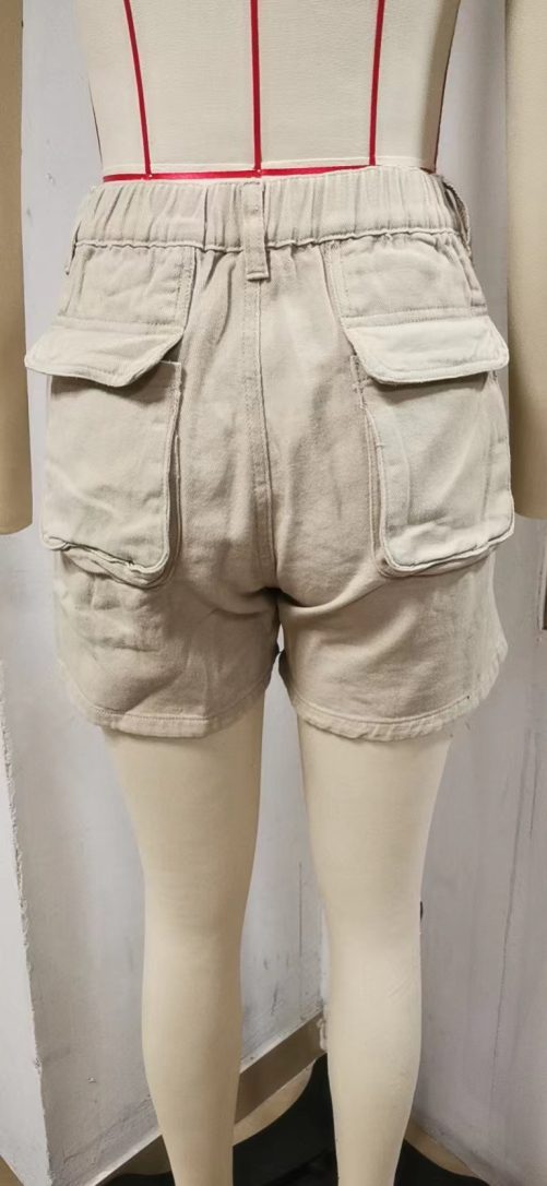 Elastic Waist Workwear Shorts in Shorts