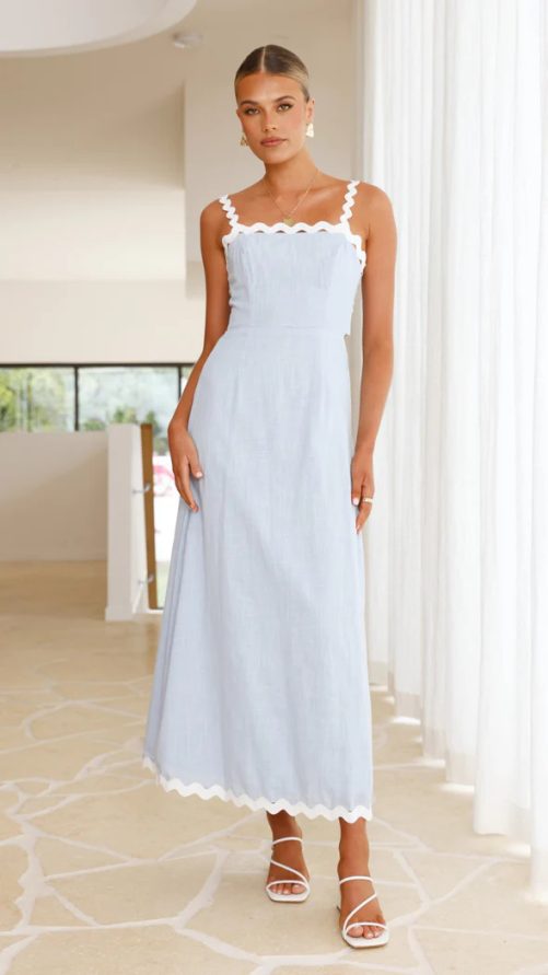 Slim Fit Slimming Lace Sling Maxi Dress in Dresses