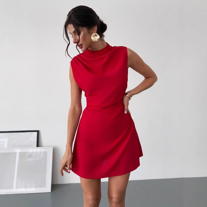 High Grade Satin Dress in Dresses