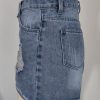 Slimming One Breasted Denim With Hole Shorts in Shorts