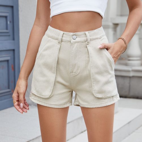 Elastic Waist Workwear Shorts in Shorts