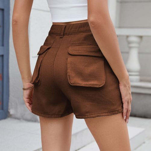 Elastic Waist Workwear Shorts in Shorts