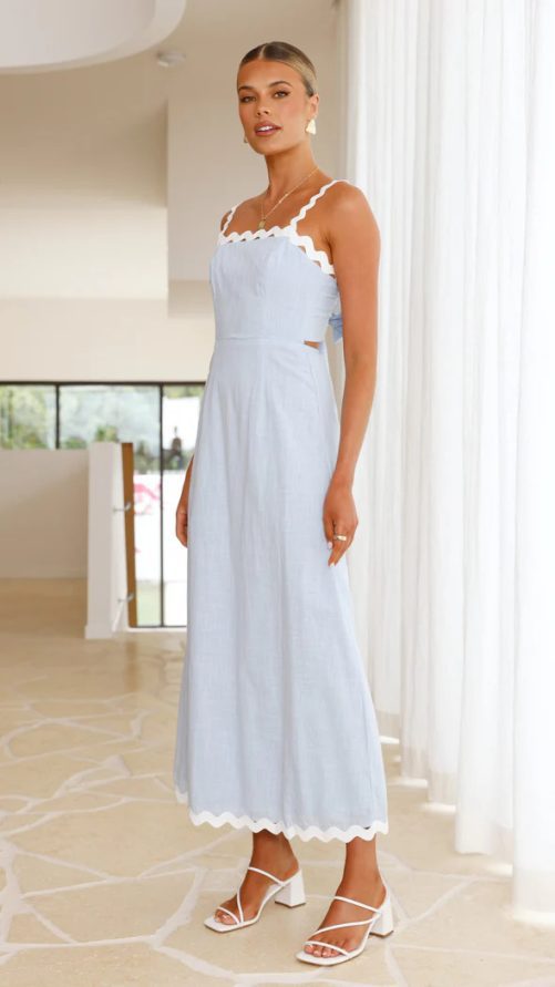 Slim Fit Slimming Lace Sling Maxi Dress in Dresses