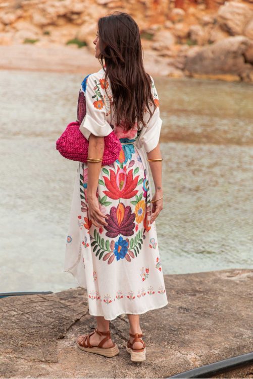 Printing Loose Beach Dress in Dresses