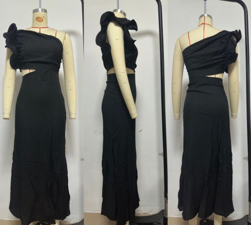 Summer Shoulder Slim Fit Dress in Dresses