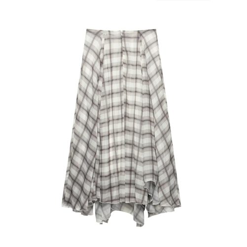 Snake Print Wide Swing Midi Skirt in Skirts