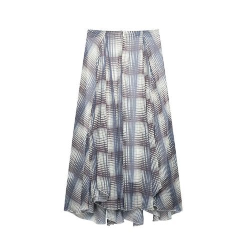 Snake Print Wide Swing Midi Skirt in Skirts