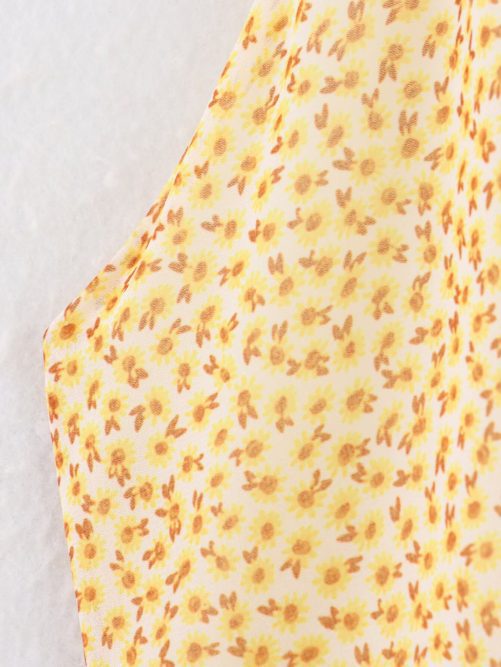 Sexy Hanging Collar Printing Dress in Dresses