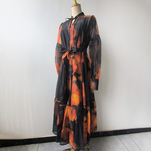 Retro Printed Dress in Dresses
