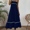 Sweet Solid Color Self Tie Dress in Dresses
