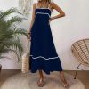 Sweet Solid Color Self Tie Dress in Dresses
